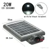 LED 20/40 / 60W SOLAR RADAR SENSOR Light Control Wall Street Light Outdoor Wall Lamp Säkerhet Spot Lighting Vattentät