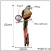 Parrot Spilla Pins Lega di cristallo Perla Abbigliamento Decorazione Gioielli Processo di caduta Spilla uccello Pin Gioielli di moda