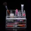 Cosmetic Организатор Прозрачный Цвет Три слоя Multi Функция Показ Полка Акриловый Дисплей Кейс для хранения, Составьте инструменты для ногтей