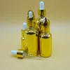 5/10/15 / 20ml Vuoto Argento dorato Contagocce Bottiglia di vetro Fiala di profumo Olio nasale e Trucco liquido Contenitori riutilizzabili Pacchetto F2012