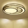 送料無料モダンなLEDクリスタルの天井灯のための居間の寝室の廊下のダイニングルーム90-260V LEDの家の照明のための光沢のあるクリスタルランプ