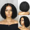 12A Natural Afro Paryk Kinky Curly Lace Front Human Hair Wig För Kvinnor Pre Plucked 130% Densitet HD Frontal Brasilian