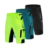 Wosawe Men MTB Cycling Shorts inbyggd gel vadderad cykling underkläder pro mountainbike lös utomhus nedförsbacke shorts283j