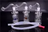 2PCS Glass Water Pipe Bong 10mm Ash Catchers Bong Oil Rigs Water Smoking Pipes with 10mm oil burner hose and mouth filter