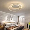 Minimalism modern LED ceiling lights black/white aluminum ceiling lamp living room bedroom lamparas de techo colgante modern