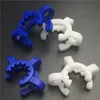 10mm 14mm 19mm Plastic Keck Clip for Bong Röker Accessory Adapter Downstem Water Pipes Tillverkare Laboratorie Lab Clamp Colorful Clips Joint Connector