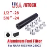 RASTP -Aluminum 1/2-28 ,5/8-24 Fuel Filters Fuel Trap Solvent Filter for NAPA 4003 WIX 24003 RS-OFI019