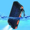 20000mAh Dual USB Solar Charger Waterproof LED Light cell phone Solar Power Bank with compass