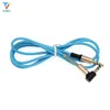 300 st/Lot Jack Audio Cable 3,5 mm Spring Aux Cable Man till hane 90 graders högervinkelbil Aux Auxiliary Audio Cable Cord