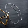 Wholesale-hip hop design stylish cool titanium steel sports Dumbbell simple elegant men pendant necklace 70cm chain