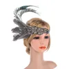 headband de penas de flapper