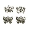 Lot 100pcs Butterfly Antique Silver Charms Pendants DIY Jewelry Findings For Jewelry Making Bracelet Necklace Earrings 21*25mm