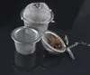 100st / mycket rostfritt stål mesh boll återanvändbar silpice låsning te filter infusion köksredskap gratis frakt sn3026
