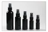 10 20 30 50ML Black Refillable Fine Mist Spray Bottle Perfume Sprayer Bottle Cosmetic Atomizers PET Spray Bottles Pump SN4199