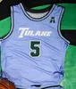 Tulane Green Wave College-Basketballtrikot Jalen Cook Jaylen Forbes Kevin Cross Sion James Tylan Pope Collin Holloway R.J.Mcgee Jadan Coleman Percy Daniels 4XL