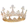 Kvinnor Vintage Tiara Crown Crystal Rhinestone Bridal Hairband Party Hårtillbehör För Bröllopsfest Bankett