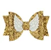 New Kids Hair Bows Accessories Set Sequin Angel Wing Design Bow Boutique Accessory Barrettes Girls Hair Pin Set Hairs Clips