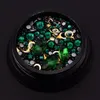 Nail Art Dekoration Charm Edelstein Perlen Strass Hohl Shell Flake Flatback Niet Mixed Shiny Glitter 3D DIY Zubehör