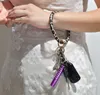 Wristlet Bluechain Bransoletka Skórzana Tassel Bransoletka Uchwyt Bransoletka Bransoletka Bransoletka Duży Koło Klucz Pierścień Kobiety Dziewczyny Biżuteria 13 Projekty DW4555