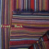 Bredd 150cm Etnisk Bohemian Style Tjock Striped Tyg Klädsel Canvas Bomull Tyg Boho Heminredning Fashion Craft Supplies Tyger