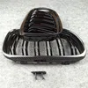 Front Body Kit Bumper Mesh Grill Grille Carbon Look för 3 Series E90 2008-2011 Glossy Black Racing Grilles Car Styling