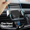 Universal Auto Telefon Halter Leder Schwerkraft Auto Halterung Air Vent Ständer Halterung Für iPhone 8 XS XR Samsung Unterstützung Telefon voiture