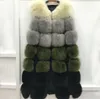 Kamizelki damskie Kobiet Faux Fur Coats na Długie Sekcja Kontrast IMP Imientów Kamizelki Veste Casual Kurtka