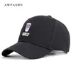 2019 New Purple Fashion Drank broderie Casquette de baseball simple Casual Hat Haute Qualité Printemps Homme Femme Coton réglable os