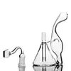 Recycler Bong Heady Oil Rigs Amber Narghilè Shisha Beaker Bongs Tubi d'acqua Spessa Accessori per fumo di vetro spesso Ash Catcher con 14mm