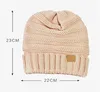 Sell Well Label Knitted Woolen Hat Autumn And Winter Pullover Hat Men Women Outdoor Warm Hats 17 Colors Neutral