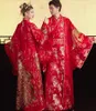 Padrão China antiga Roupa Dinastia Tang estilo chinês Hanfu vestido de casamento Vestuário Mulheres Noiva Phoenix Vestido Homens noivo Dragão Robe