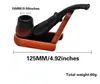 NEW Hand-made freestyle ebony pipe removable filter bend handle fittings
