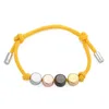 Bijoux de créateurs de luxe Noël tressé main corde lettre fleur bracelet bracelet femmes réglable sélection multi couleur femmes me9473933