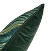 Contemporary Soft Woven Geometric Waist Pillow Case 30x50 cm Home Living Deco Sofa Car Chair Dark Green Lumbar Cushion Cover Sell 4148319