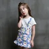 (6 개) 다른 디자인 아기 소녀 여름 부티크 레이스 꽃 탑 + 반바지 나 치마는 진주 쉬폰 세트 소녀 패션 정장을 2 개, 의상