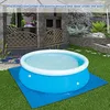 Tappetino gonfiabile per copertura per piscina Tappetino per piscina resistente all'usura Copertura antipolvere in PVC Panno di fondo pieghevole ispessimento214q