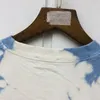 Erkek Tişörtler Erkek Kadınlar Kısa Kollu Eşleştirme Parçası Festival Koşu Kravat Boyalı Üst T-Shirt