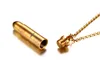 316L Stainless steel Open bullet Pendant Necklaces Mens Cross Scripture Locket Charm Gold chains For women Hip Hop Jewelry