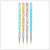 4pcs/set Nail Art Liner Painting Pen 3D Tips DIY Acrylic UV Gel Brushes Drawing Kit Flower Line Grid French Designer Manicure Tool