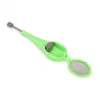 200pcs New Silicon Tea Strainer Silicone Reusable Tea Bag Infuser Filter Diffuser Loose Tea Leaf Green Color