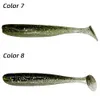 10pcs/bag Fishing Lures T Tail Soft Lures Silicone Bait 6.3cm 1.6g Carp Bass pike Jig Sea baits Fishing Swimbait Wobbler Tackle pesca