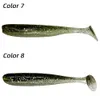 10 sztuk/worek przynęty T ogon miękkie przynęty silikonowa przynęta 6.3cm 1.6g karp Bass szczupak Jig przynęty morskie wędkarstwo Swimbait Wobbler Tackle pesca