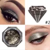 Langmanni enkele kleur diamant vloeistof oogschaduw glitter waterdichte langdurige make-up metallic glans oogschaduw crème palet