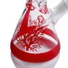Red Tree Glass Bong hookah glass water pipes beaker recycler 11 inch bongs dab rig oil burner ash catcher bubbler with 14mm bowl