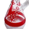 Red Tree Glass Bong vattenpipa glas vattenpipor bägare återvinnare 11 tums bongs bad rig oljebrännare askfångare bubblare med 14 mm skål