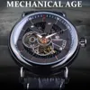 Şeffaf Kılıf Avigator Serisi Hakiki Deri Kayış Moda İskelet Tasarım Erkekler Otomatik Saatler En İyi Marka Lüks287R
