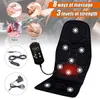 11022024V Car Home Office FullBodyMassage Almofada Back Neck Massage Chair Massage Relaxamento Assento de carro Calor Vibrar Colchão8363580