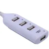 Mini USB höghastighet 4-port 4 port USB HUB-delningsbrytare för bärbar dator bärbar dator svart / vit