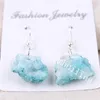 10Pairs 10-25mm 자유형 염색 컬러 브라질 마노 Druzy Geode 귀걸이 Raw Rough Drusy Quartz 크리스탈 클러스터 Dangle Statement Earrings