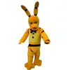 2019 Factory Outlets nouveau Five Nights at Freddy's FNAF Toy Creepy Yellow Bunny Mascot Cartoon Christmas Clothing276r